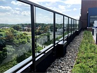 <b>Rooftop Glass Panel Aluminum Balcony Railing at Maris in Annapolis MD</b>